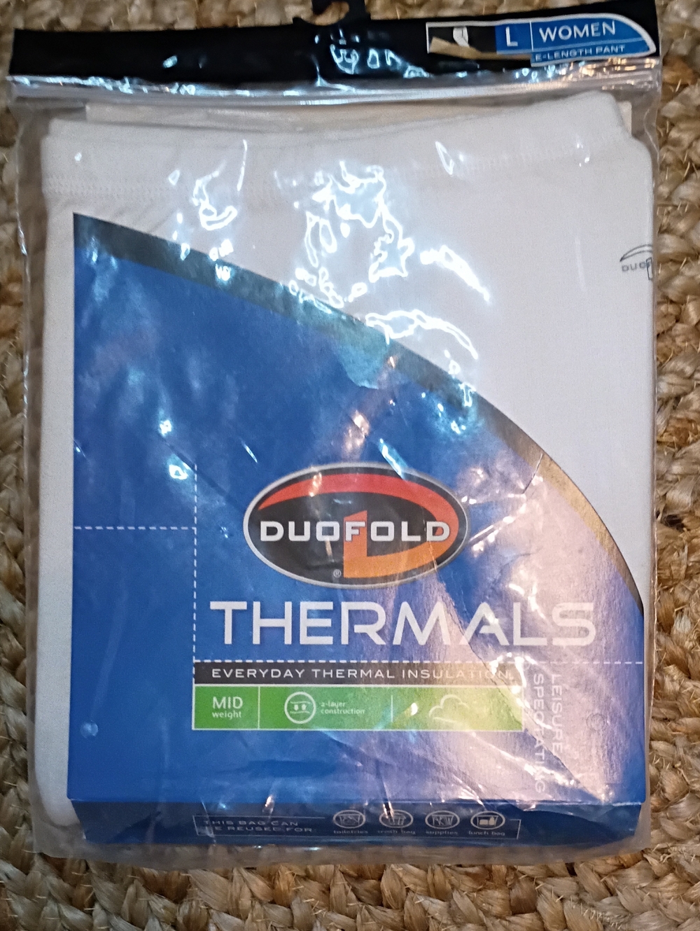 Duofold Thermal Base Layer Ankle Length Pants Sz Large New